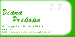 diana prikopa business card